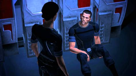 Mass Effect Ashley Romance 13 The First Kiss Almost Youtube