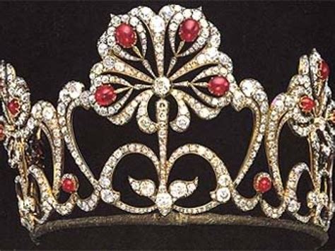 The Romanov Ruby Lotus Tiara Tiara Romanov Royal Tiaras
