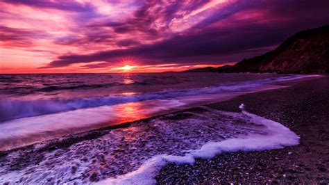 Wallpaper Nature Beauty Purple