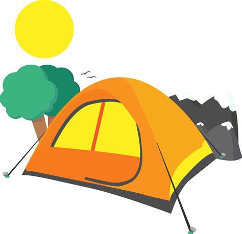 Camping Tent Computer File Cartoon Camping Tent Clipart Full Size