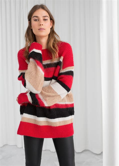 And Other Stories Wool Blend Striped Sweater