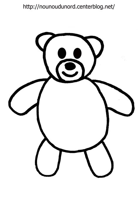 Coloriage Nounours Avec Un Coeur 30000 ++ collections de pages à
