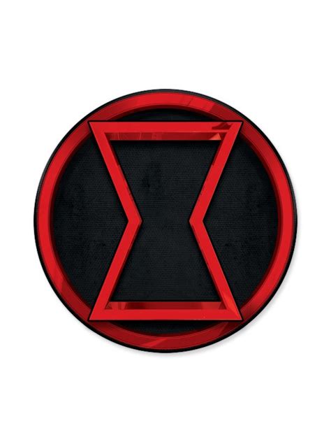 Black Widow Logo Sticker Official Marvel Sticker Redwolf