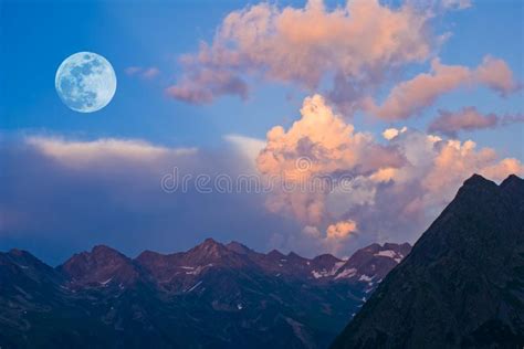 Evening Mountain Landscape Stock Image Image Of Celestial 20198655