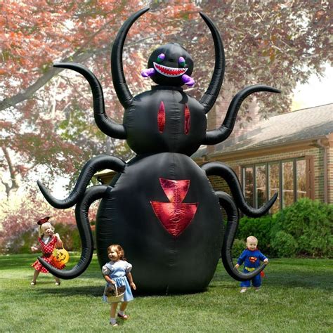 Halloween decorations animated clearance can be found at a low price. hh Halloween Inflatable GIANT 12'T X 10'W Animated Spider ...