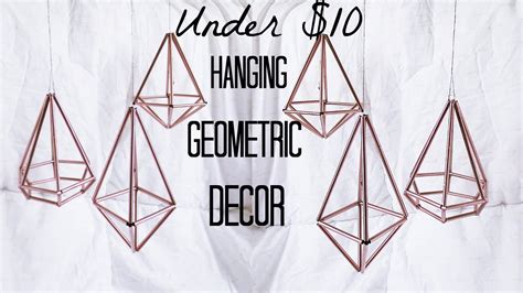 Hanging Geometric Decor ♡ Diy Youtube