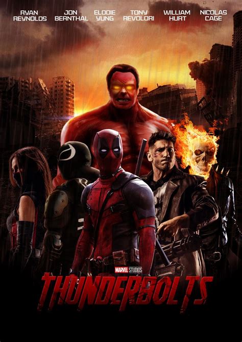 Marvels Thunderbolts Fanmade Movie Poster Marvel Superheroes Art