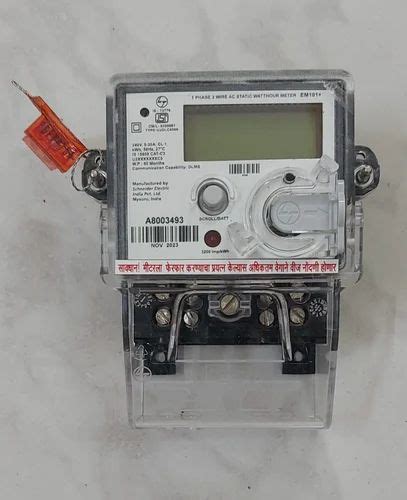 Single Phase Landt Schneider 1phase 5 30a Dlms Msedcl Approved Meter