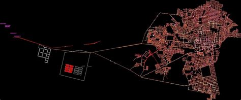 Sewer System Map Chiclayo Peru Dwg Block For Autocad Designs Cad