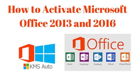 How To Activate Ms Office 2013 And 2016 Youtube