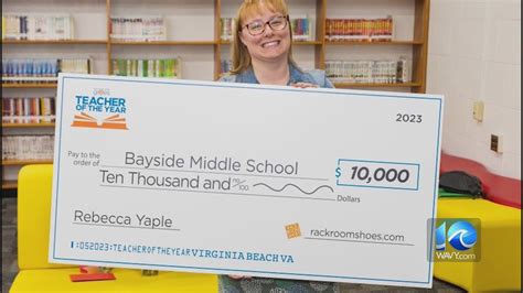 Bayside Middle School Wins Grant From Teacher Of The Year Contest Youtube