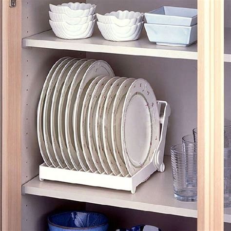 Make Your Dishes Easier To Grab With A Rack That Stands Them Up And