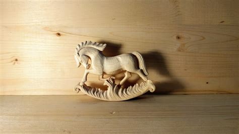 Wooden Horse Figurine Etsy