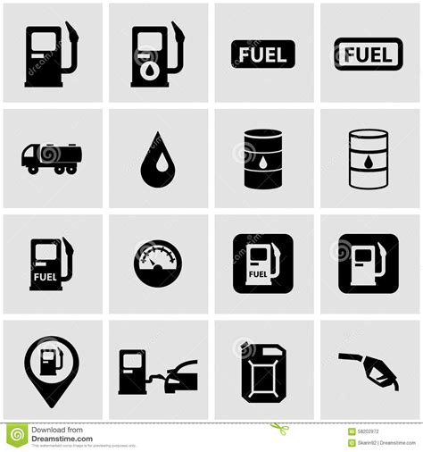 Gas Station Icon Fuel Pump Symbol Sign Fueling Vector Cartoondealer