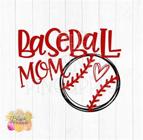 Baseball Mom SVG Cut File – The Blank Pineapple