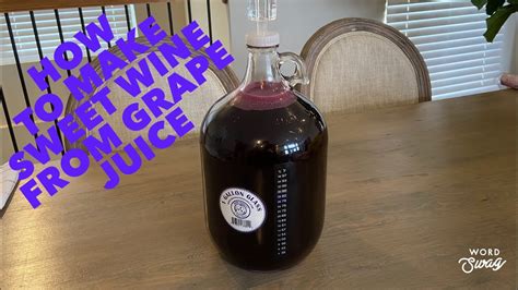 How To Make Wine From Grape Juice At Home Youtube