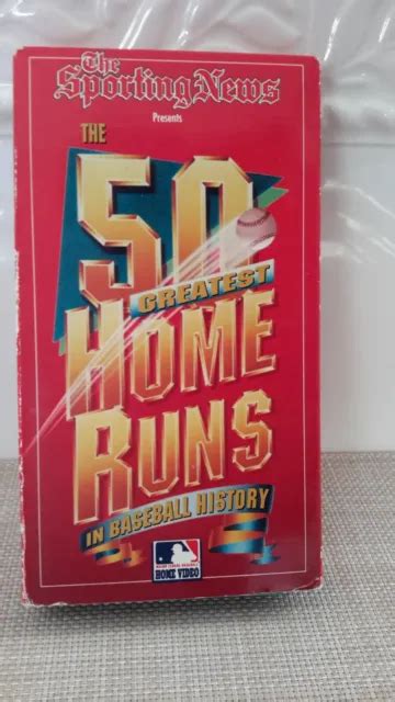 THE GREATEST Home Runs In Baseball History VHS Pre Owned PicClick