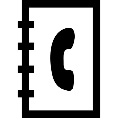 Symbole Dinterface Dannuaire Téléphonique Icônes Interface Gratuites