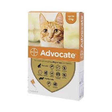 Advocate For Cats Spot On For Cats Kittens And Cats Up To 4kg 3 Doses