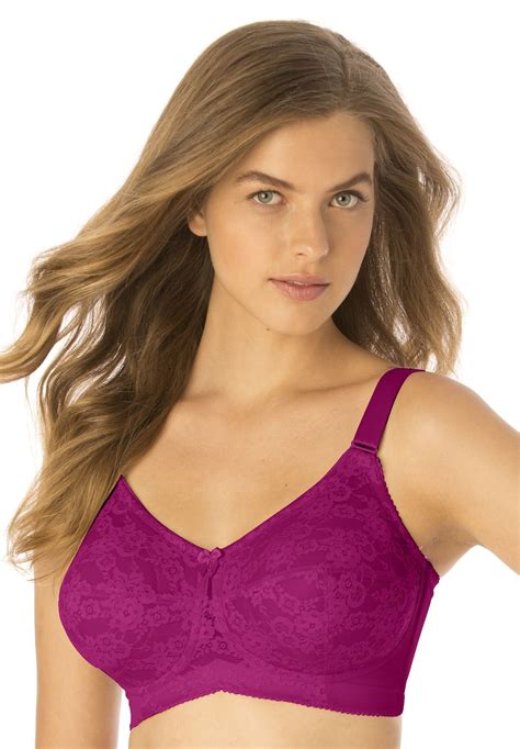 Full Coverage Lace Softcup Bra By Elila® Plus Size Full Coverage Bras Woman Within