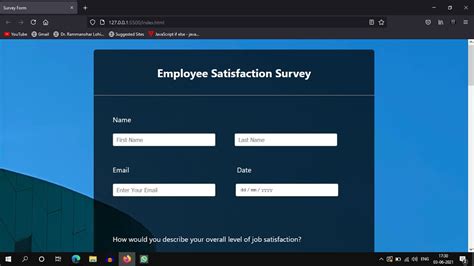 How To Create A Survey Form Using Html Css And Javascript Bios Pics