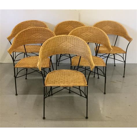 Plenty of new fabrics and rattans just landed so do pop in to discuss that perfect setting. Arthur Umanoff Style Mid Century Modern Rattan & Iron ...