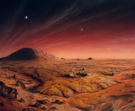 Artwork Of Mars Surface Photograph By Chris Butler