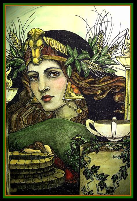 Thewitchescauldron Demeter Greek Goddess Of The Harvest Body Art Pinterest Mythology