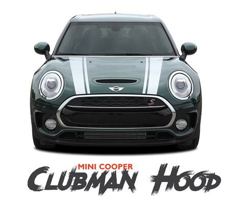 Mini Cooper Hood Stripes Vinyl Graphics Decals Clubman 2016 2018