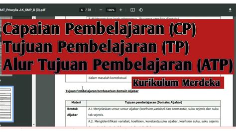 Download Atp Matematika Kelas Smp Kurikulum Merdeka Images And Photos Finder