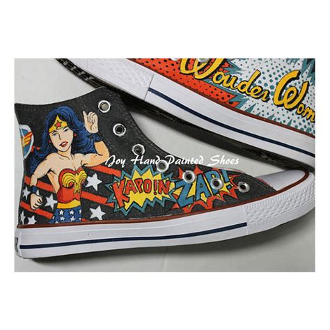 Wonder Woman Shoes Hand Painted Shoes Painted Custom Shoes Best