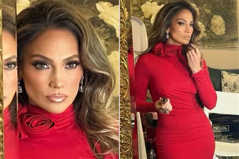 Jennifer Lopez Reveals Photos Of Racy Red Dress She Wore To Host