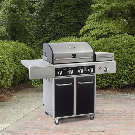Kenmore 4 Burner Gas Grill With Side Steamer Stainless Steel Limited