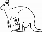 Free Printable Kangaroo Coloring Pages For Kids - Animal Place