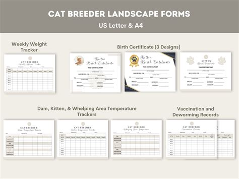 Cat Breeder Contract Agreement Template, Kitten Sale Adoption Forms