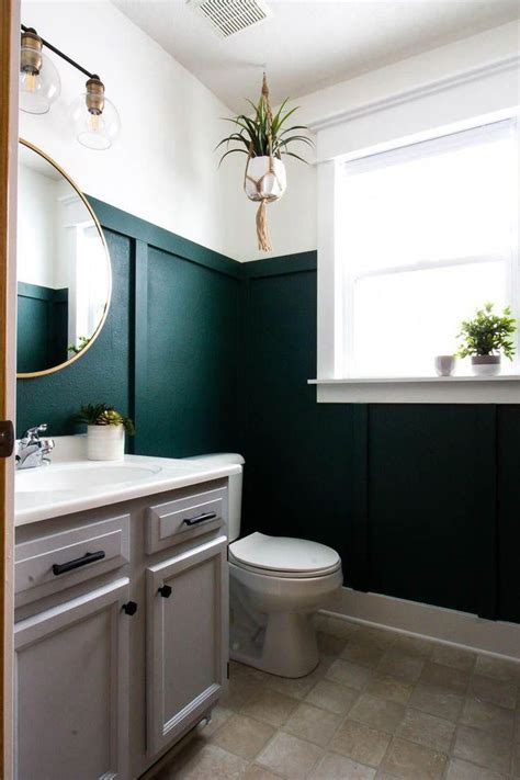 Check Out The Diy Board And Batten In This Small Bathroom Wow I Love
