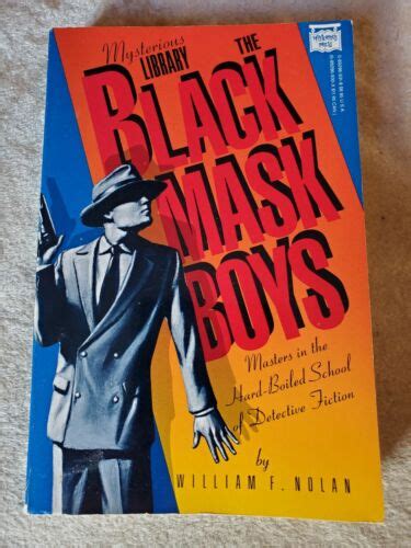 Black Mask Boys By William F Nolan 1987 Mysterious Press Pulp