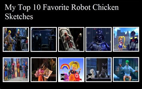 My Top 10 Favorite Robot Chicken Sketches Sample By Jasonpictures On