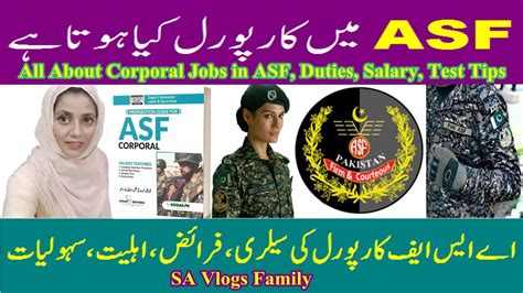 Asf Jobs Of Corporal And Corporal Driver Difference Grade Pay Test