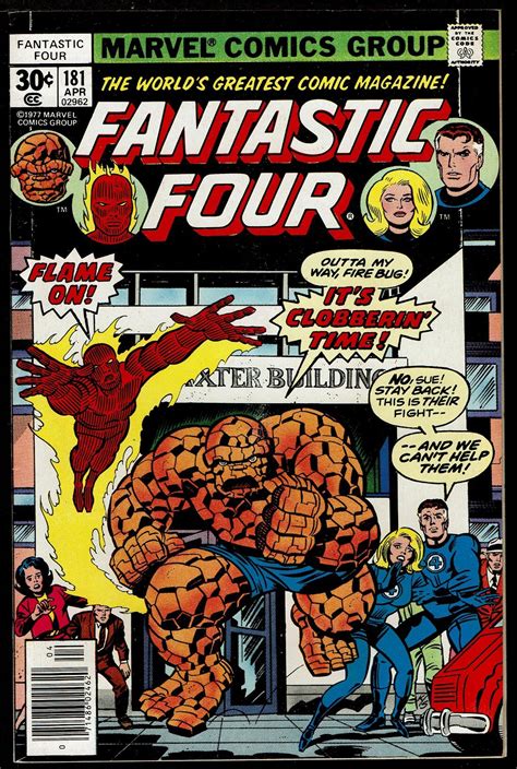Fantastic Four 181 Apr 1977 Marvel 75 Vf Comic Books Bronze