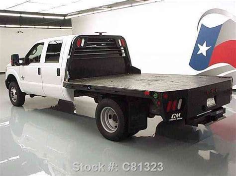 Ford F 350 Crew Cab Diesel Drw 4x4 Flat Bed 2015 Commercial Pickups