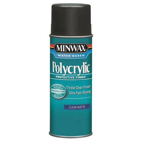 Minwax Polycrylic Clear Matte Water Based Polyurethane Aerosol Spray
