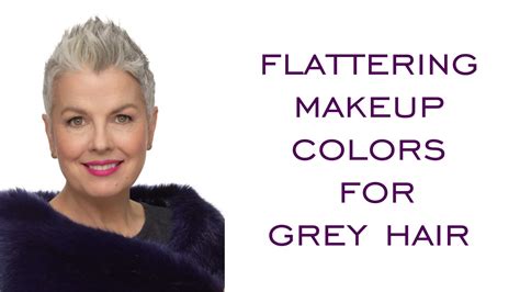 Flattering Makeup Colors For Grey Hair Silver Style Studio