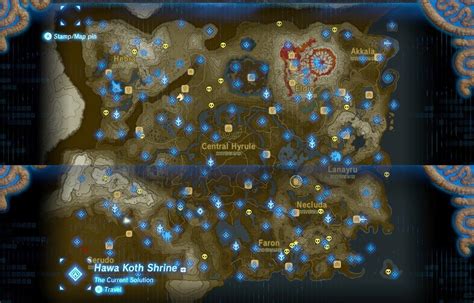 Map Of Shrines In Botw Vector U S Map