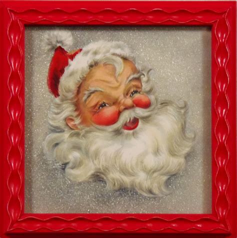 custom framed santa bradleysaf custom picture frame vintage santas santa claus is coming to