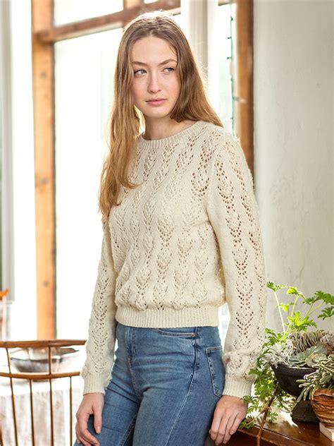 Rosabella Free Lace Flower Sweater Knit Pattern