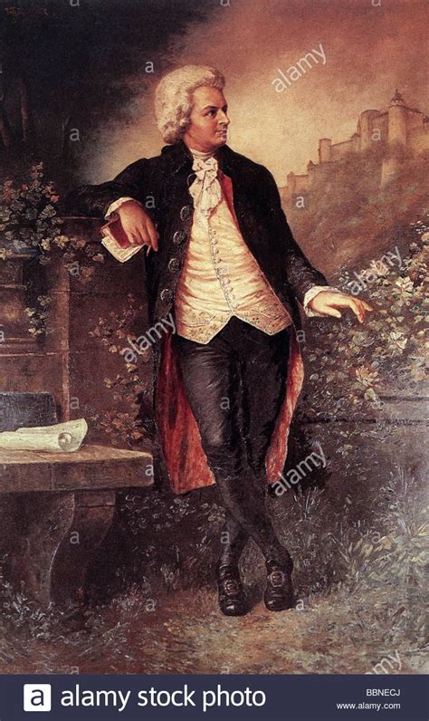 Stock Photo Mozart Wolfgang Amadeus 27 1 1756 5 12 1791 Austrian