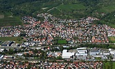 Remshalden von oben - Ortsansicht im Ortsteil Grunbach in Remshalden im ...