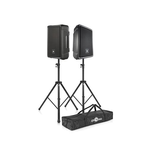 Jbl Irx108bt 8 Active Pa Speaker Pair With Stands Gear4music