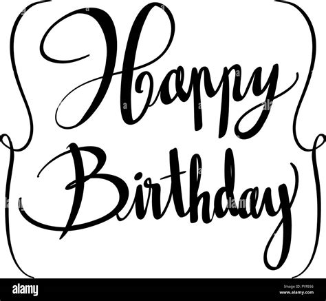 Expression For Phrase Happy Birthday Illustration Stock Vector Image Art Alamy